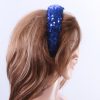 Royal Blue Sequin Padded headband Headpiece Fascinator Hat suitable for a wedding, party, or a ladies day at the races