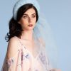 Baby Blue Tulle pleated headband crown fascinator hat headband