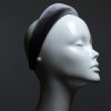 Pewter Grey Velvet Headband Wedding Fascinator hat