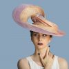 Oyster lilac sinamay swirl hat